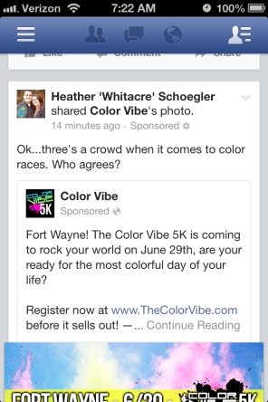Facebook Ad_color vibe sponsored post